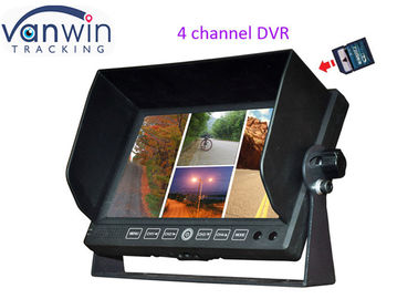 Αυτοκίνητο 7 4CH TFT LCD οργάνων ελέγχου DVR καταγραφής ίντσες εικόνας τετραγώνων με την υποστήριξη 32G