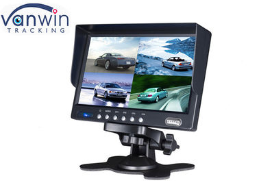 Όργανο ελέγχου αυτοκινήτων tft LCD τετραγώνων 7 ίντσες οθόνης με 4 εισαγωγές βιντεοκάμερων