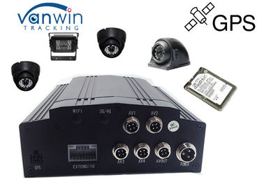 κινητό CCTV DVR επιτήρησης συσκευών εντοπιστών ΠΣΤ αυτοκινήτων ΠΣΤ 720P HDD 4CH 3G