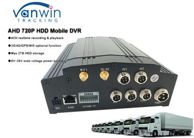 Υβριδικό MDVR 3G 4G ελεύθερο λογισμικό CMS ΠΣΤ WIFI HDD 4ch με την οθόνη LCD για το σχολικό λεωφορείο/το ταξί/το φορτηγό