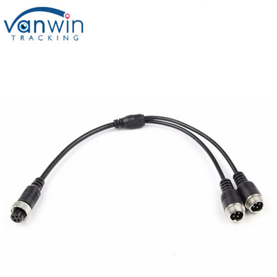 M12 4Pin Adapter καλωδίου για CCTV Camera Connector Γυναικείο σε αρσενικό / Γυναικείο Y splitter καλώδιο