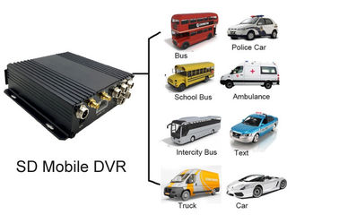 κινητός DVR 4CH 720P πραγματικός χρόνος διαδρομής 3G ΠΣΤ οχημάτων που ελέγχει συμβατό AHD και την αναλογική κάμερα