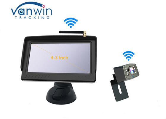 Οπισθοσκόπο LCD όργανο ελέγχου 4,3 ασύρματο 5W 400cd/m2 NTSC 480x272 για το αυτοκίνητο