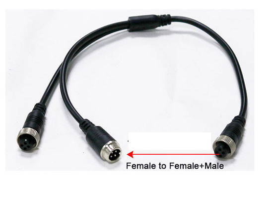 4pin στεγανοποιήστε το αρσενικό καλωδίων επέκτασης στο αρσενικό/το θηλυκό στο θηλυκό συνδετήρα καλωδίων M12