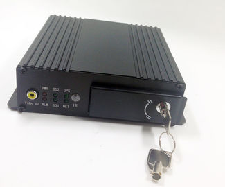 4 διπλό SD αυτοκινήτων DVR καναλιών ΠΣΤ καρτών σχήμα αναπαραγωγής ήχου H.264 αποθήκευσης τοπικό
