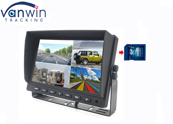 7 ιντσών 4ch οθόνη αυτοκινήτου και κάμερα οπίσθιας προβολής LCD οθόνης καταγραφέας για φορτηγό RV