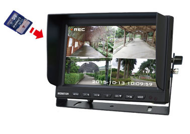 12-24V 4 διασπασμένο LCD 7 ψηφιακό TFT όργανο ελέγχου αυτοκινήτων 9 ίντσας με το γείσο ήλιων, κάρτα 32GB SD