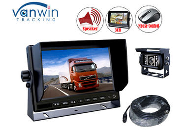 Βαρέων καθηκόντων ψηφιακό όργανο ελέγχου αυτοκινήτων LCD 3 καναλιών για τις κάμερες AHD, 10,1 ίντσα