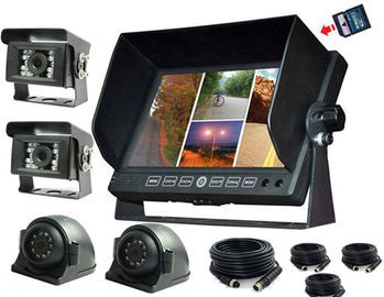 7 όργανο ελέγχου αυτοκινήτων ασφάλειας TFT ίντσας LCD με 4 εισαγωγές καναλιών AV, αποθήκευση καρτών 32GB SD