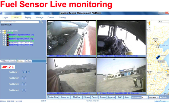 1080P HD κινητό σύστημα CCTV DVR με αισθητήρα καυσίμου Συστήματα παρακολούθησης στόλου