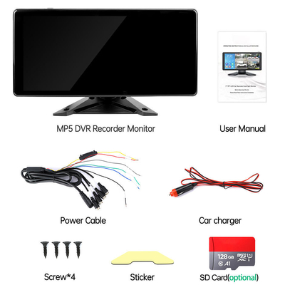 Σύστημα AI DVR αυτοκινήτου BSD συναγερμός 360 ° 4CH 10,36 ιντσών οθόνη με καταγραφέα για φορτηγό