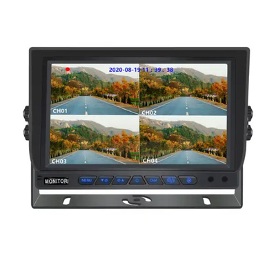 7 ιντσών 1024*600 AHD Monitor Quad Display Αυτοκίνητο φορτηγό Σύστημα κάμερας ασφαλείας με λειτουργία καταγραφής