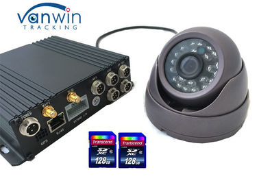 Κινητό DVR HD SD CCTV καρτών για το αυτοκίνητο καμερών οχημάτων που ακολουθεί 4CH DVR εν πλω