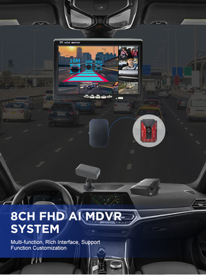 AHD Ασφάλεια οχημάτων ADAS 8CH Σύστημα καταγραφής βίντεο με WiFi 4G GPS AI MDVR