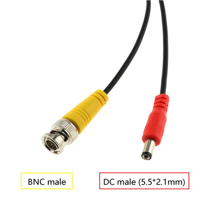 M12 4P Γυναικεία προς αρσενική BNC και DC Extension Cable Aviation Plug για σύστημα DVR αυτοκινήτου