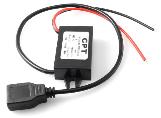 Μετατροπέας συνεχούς ρεύματος Buck Module 12V σε USB 5V 3A Μετατροπέας συνεχούς ρεύματος DC-DC Step Down Adapter για αυτοκίνητο