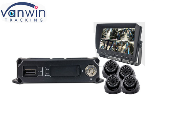 720p AHD 1080P 4G GPS 4CH κινητά συστήματα DVR για φορτηγό λεωφορείο