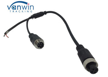 Ακουστικός προσαρμοστής καμερών αυτοκινήτων, θηλυκό 4 καρφιτσών στο αρσενικό καλώδιο συνδετήρων για την επανάληψη camera&amp;external/micphone