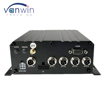 4CH 1080P AHD 3G 4G WIFI και GPS SD HHD Mobile NVR για λεωφορείο / φορτηγό / ταξί