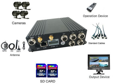 4CH ψηφιακό σύστημα 24/7 βίντεο εγγραφής MDVR ταξί αυτοκινήτων SD 4G που ελέγχει με το δρομολογητή WIFI