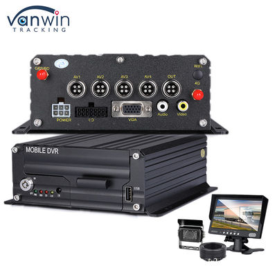 Οχήμα 1080P H.265 4CH SD Car Mobile DVR Dash Cam Recorder