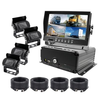 Ηλεκτρονική κάμερα αυτοκινήτου DVR αυτοκινήτου SIM κάρτα SD φορτηγό Μηχανή καταγραφής αυτοκινήτου MDVR μπροστινές και πίσω κάμερες που χρησιμοποιούνται για το λεωφορείο