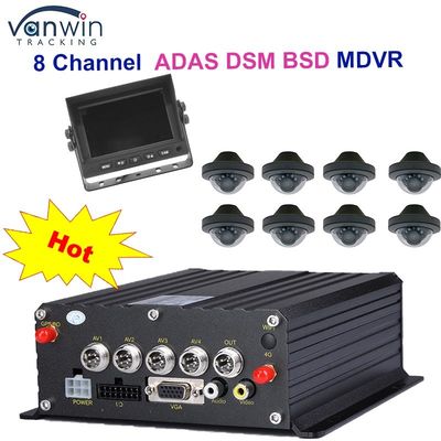 1080P H265 DUAL SD Card 8 Channel Mobile DVR με HDD Max 2TB για ταξί φορτηγά φορτηγά