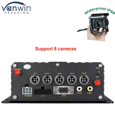 1080P H265 DUAL SD Card 8 Channel Mobile DVR με HDD Max 2TB για ταξί φορτηγά φορτηγά