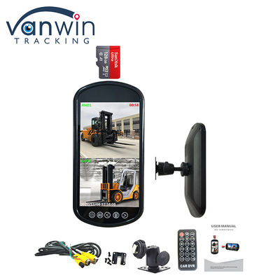 7 ιντσών 2 κανάλια HD 1 Way Audio Input Car Monitor Rearview Mirror Υψηλό ψηφιακό νέο πάνελ