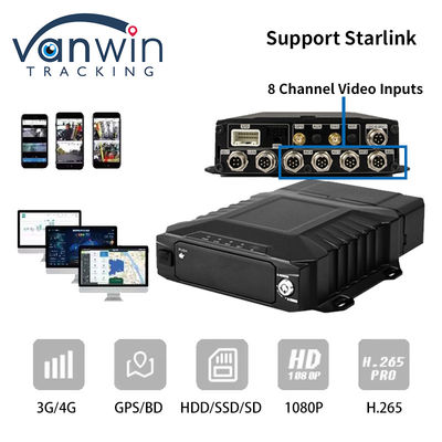 4G Starlink 1080P AHD 8 Channel Αυτοκίνητα CCTV MDVR GPS 4G WIFI Σύστημα κάμερας Mobile DVR