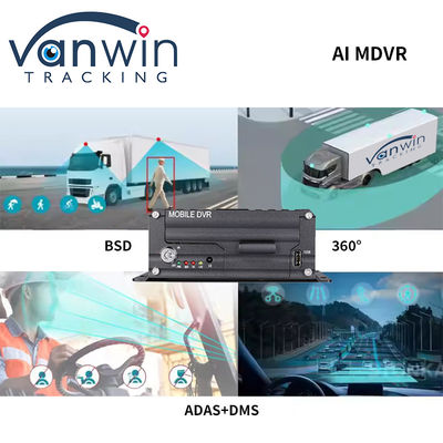 4 Ch AI Truck Bus Mobile DVR με AI DSM ADAS BSD Υποστήριξη 4G 5G WIFI GPS
