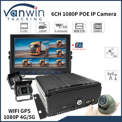 4G 6 Channel H. 265 HDD Car Mobile DVR για κάμερες ασφαλείας οχήματος