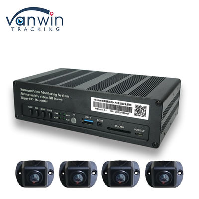 8 CH 4G 360 Πανοραμικό MDVR με AI ADAS DSM BSD Πανοραμικό σύστημα κάμερας DVR οχήματος