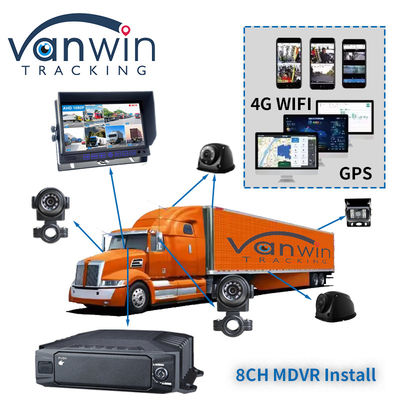 1080p HDD 8ch Mobile DVR 4g GPS WIFI MDVR Kit Σύστημα κάμερας για την παρακολούθηση οχημάτων Ασφάλεια αυτοκινήτου