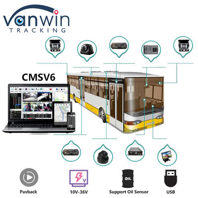 4CH Διπλή κάρτα SD GPS MDVR κάμερα με 4G WiFi Mobile DVR Σύστημα ασφαλείας σχολικού λεωφορείου