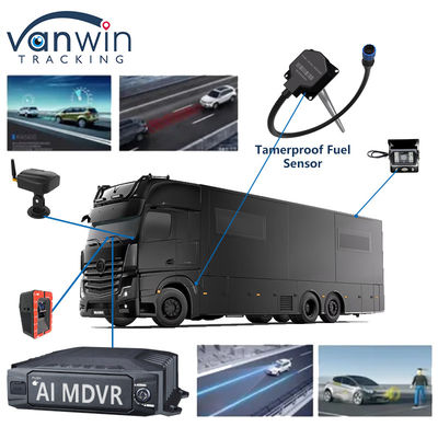 H.265 8CH HDD Mobile DVR Advanced Driving DSM ADAS BSD AI Περπατητικό Σύστημα Παρακολούθησης αισθητήρων