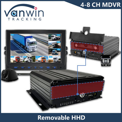 AHD 8CH HDD τηλεχειριστήριο κινητό DVR 1080P 4g λειτουργία GPS Παρακολούθηση ασφάλειας οχήματος Cmsv6 MDVR