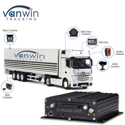 ADAS DMS BSD AI Vehicle Fleet Cam Αυτοκίνητο με 8CH WiFi GPS 4G Live View Mobile DVR για αυτοκίνητο