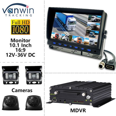 10Δείκτης οθόνης αυτοκινήτου.1 ιντσών AHD 8CH MDVR κάμερα 1080P Χρωματικά συστήματα οθόνης αυτοκινήτου TFT