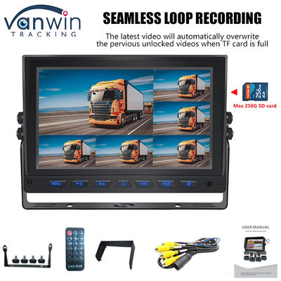 9 ιντσών AHD 1080P MDVR οθόνη 8 καναλιών Full HD διαχωρισμένη οθόνη οθόνης για όχημα