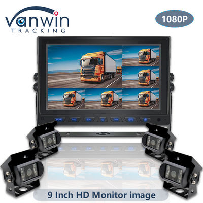 9 ιντσών AHD 1080P MDVR οθόνη 8 καναλιών Full HD διαχωρισμένη οθόνη οθόνης για όχημα