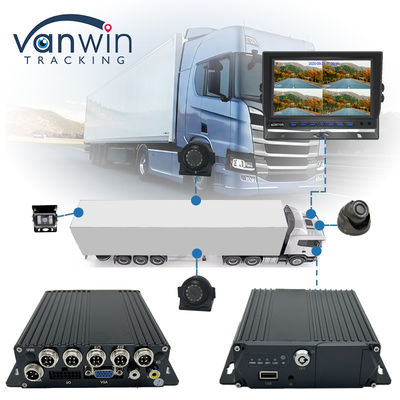 4G GPS Δύο κάρτες SD κινητό DVR 1080P 4CH CCTV κάμερα καταγραφέας Ασφάλεια κινητή παρακολούθηση DVR