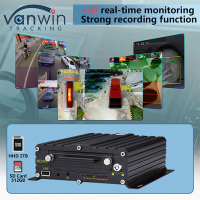 8CH AI BSD ADAS DMS MDVR Σύστημα HD 1080P HDD Mobile DVR Με λειτουργία 4G GPS WIFI