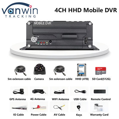 4CH 5G CMSV6 Σύστημα AI Mobile DVR με GPS ADAS BSD DMS H.265 MDVR για Παρακολούθηση CCTV αυτοκινήτου