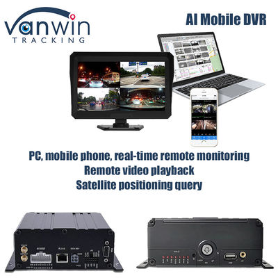 4CH 1080P λειτουργία AI κινητό DVR ADAS DMS Kit DVR 4G GPS SD HDD MDVR συστήματα οχήματος