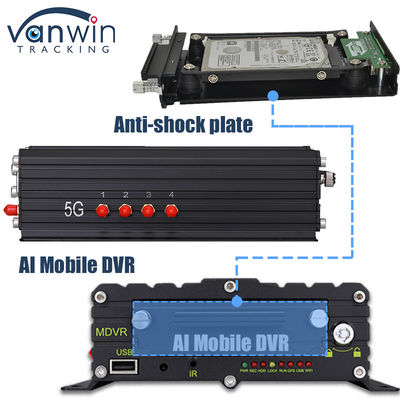8CH AI ADAS DMS BSD Mobile DVR HDD MDVR 2TB Υποστήριξη Vehicle Tracking Platform Vehicle DVR