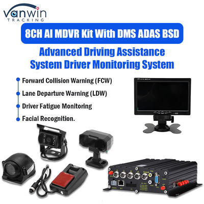 8CH 1080p 4G AI Mobile DVR με ADAS DMS BSD Σύστημα κάμερας GPS Mobile DVR για φορτηγό