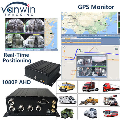 H.265 4CH Full HD Mobile DVR Live Stream Blackbox Recorder 4G Wifi GPS Οχήμα CCTV