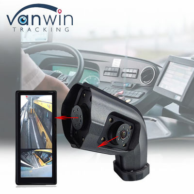 AHD 1080P DVR Αδιάβροχο 12.3 ιντσών μπροστινή πίσω τυφλή περιοχή οθόνη αυτοκινήτου με πίσω οπτική πλευρά κάμερα