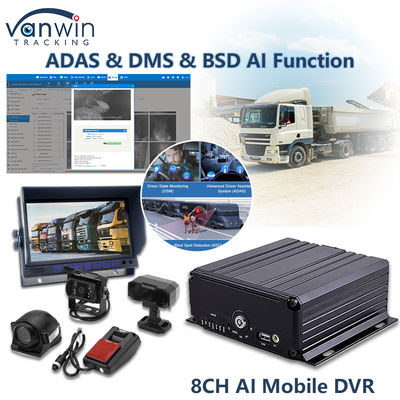 8CH AI Mobile DVR με λειτουργία ADAS DMS BSD MDVR Προηγμένη λύση ασφάλειας οχημάτων
